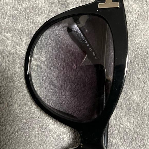 Tom Ford cat eye sunglasses black and silver - Picture 2 of 9
